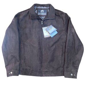 NEW Weatherproof Microsuede Water-Repellent Wind-Resistant Jacket Velvet Brown M